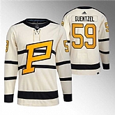 Men's Pittsburgh Penguins #59 Jake Guentzel Cream 2023 Winter Classic Stitched Jersey Dzhi,baseball caps,new era cap wholesale,wholesale hats